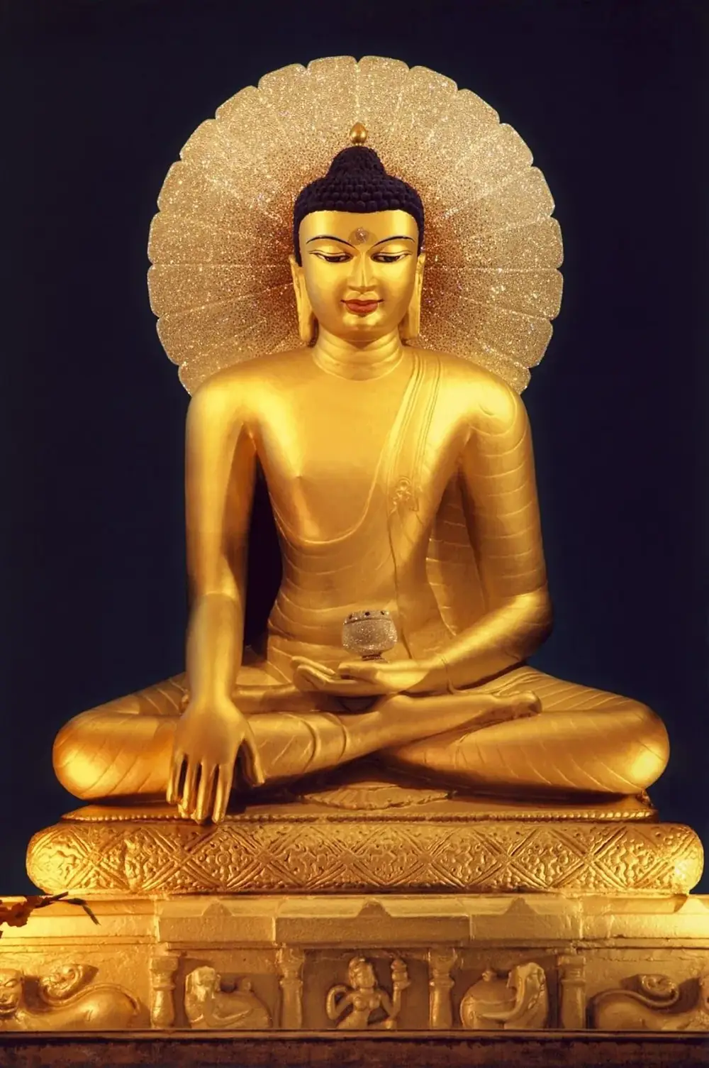Saints and gurus artwork RELIG-02, shown in a lit GRID frame